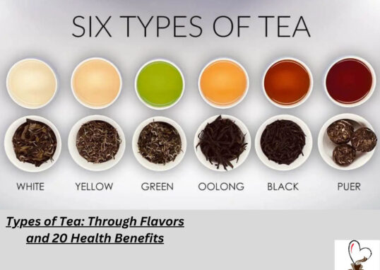 Types of Tea Through Flavors and 20 Health Benefits