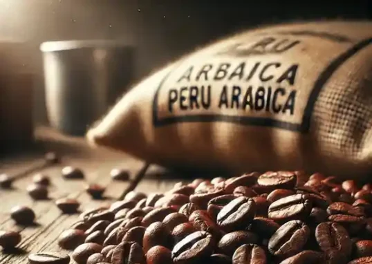 Arabic coffee and Peruvian hard beans